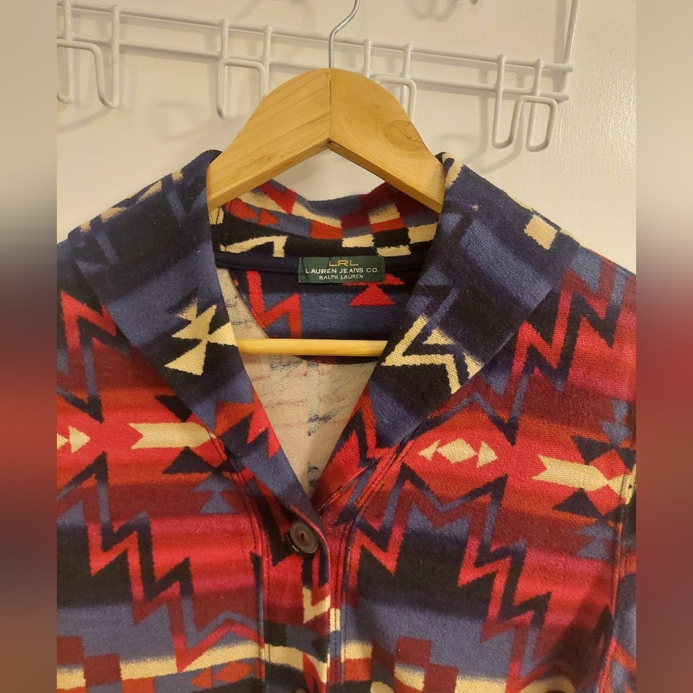 Lauren Ralph Lauren Colorful Geometric Patterned Jacket - Picture 2 of 5